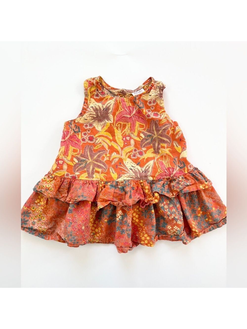 Floral Ruffle Shirt with Lillies